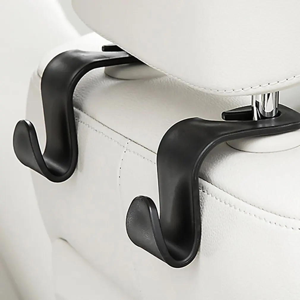 

Hot Newest Bag Seat Back Hook Car Storage Car Hidden Headrest Hanger Wallet Shopping Bag Car Supplies Storage Hanger Hook