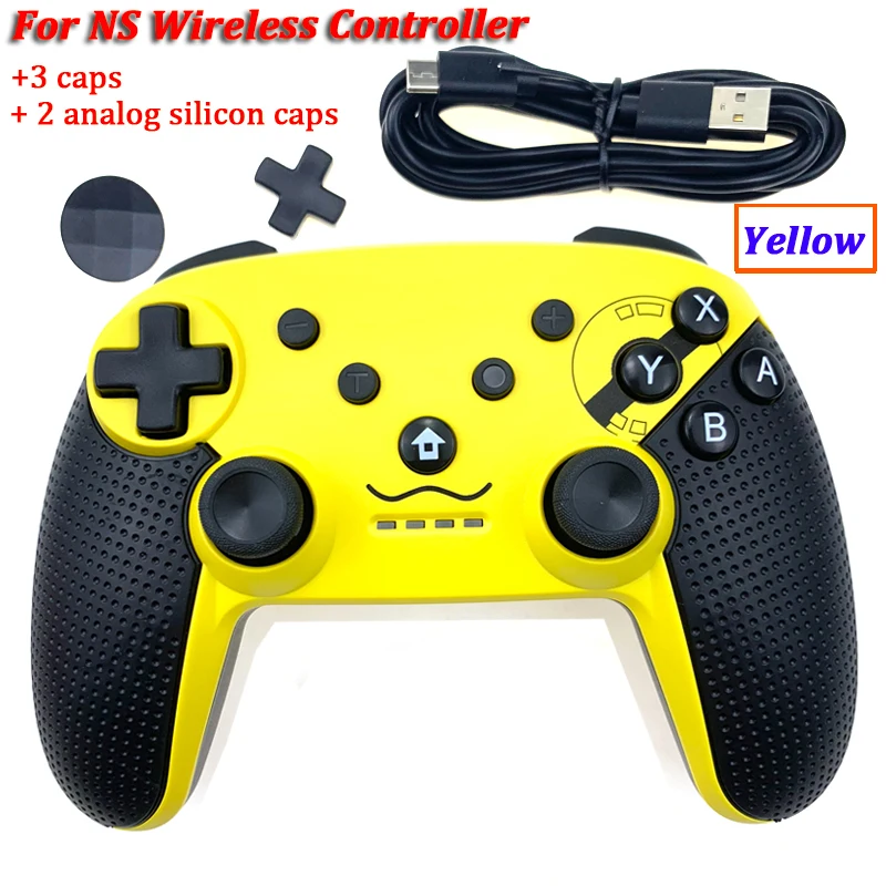 Yellow Беспроводной игровой контроллер, джойстик для Nintendo Switch Console, Bluetooth Gamepad Pro Joypad для Android/PC, аксессуары, контроллер - Цвет: Yellow