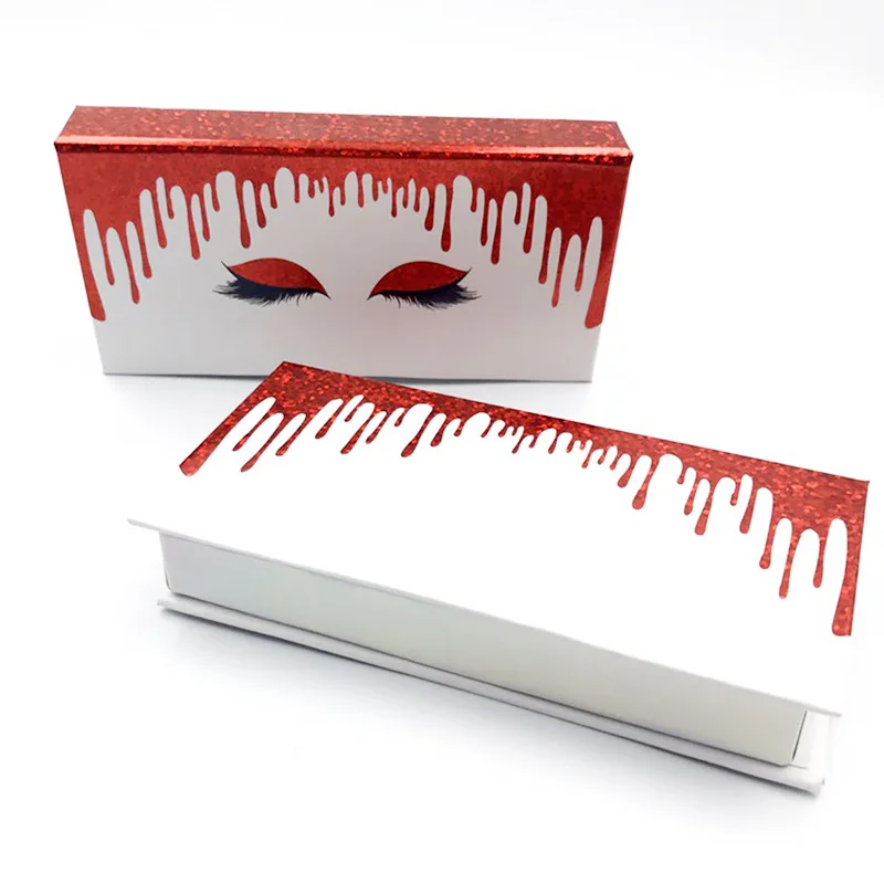

30/50/100/200Pcs Wholesale Magnetic Eyelashes Boxes Custom Lash Boxes With Free Custom Logo Empty Eyelash Box