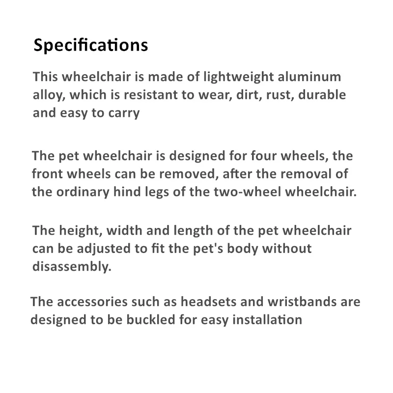 ALWAYSME 4-колесная Регулируемая инвалидная коляска для собак тележка реабилитации