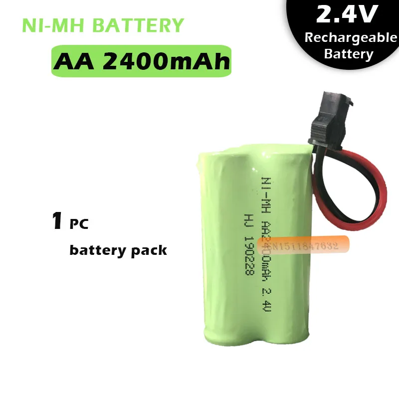 1 шт. батарея aa Ni-MH 2 4 V 2400 mAh/aa Аккумуляторная для RC электрический игрушечный