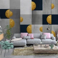 custom 3d photo wallpaper murals modern creative abstract golden geometric pattern for living room sofa tv background home d%c3%a9cor