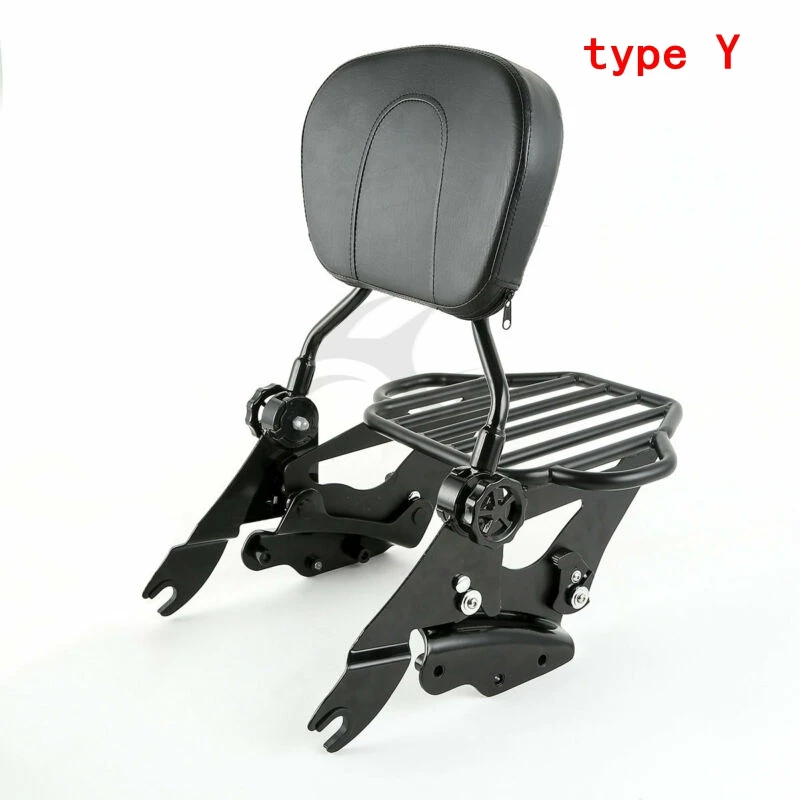 МОТОЦИКЛ Sissy бар спинка крыло воздуха багажная стойка док оборудование для Harley