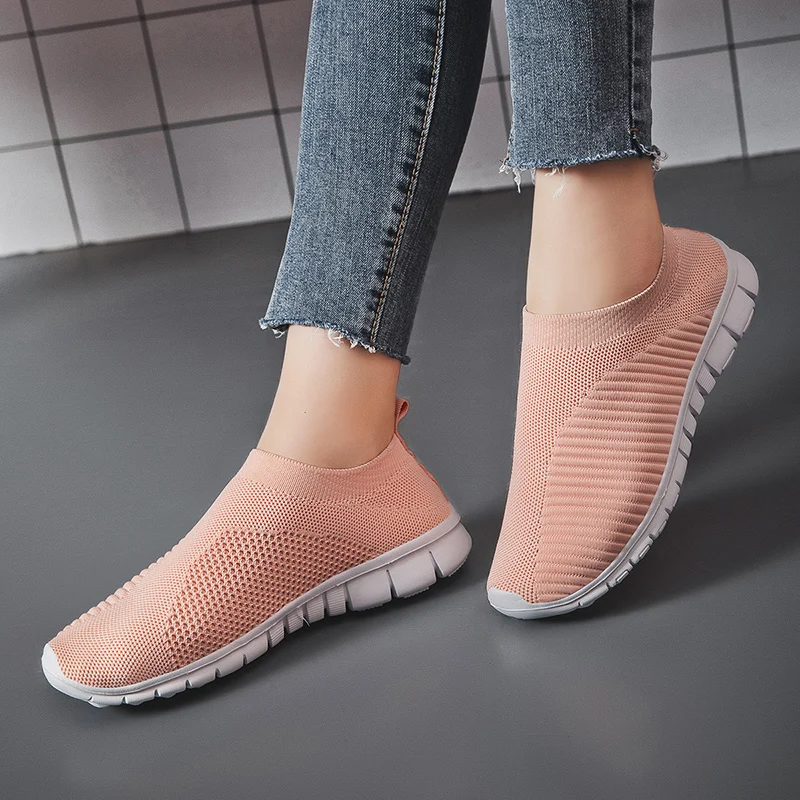 

Women Shoes Breathable Outdoor Sneakers Mesh Female Fashion Light Women Casual Shoes 2020 Comfortable Footwear Flat Woman Shoes