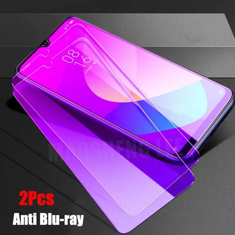 2 шт./лот закаленное стекло для Xiaomi redmi 8 8A защита экрана 9H анти-Blu-Ray стекло для Xiaomi redmi 8a защитная пленка - Цвет: 2Pcs Anti Blu-ray