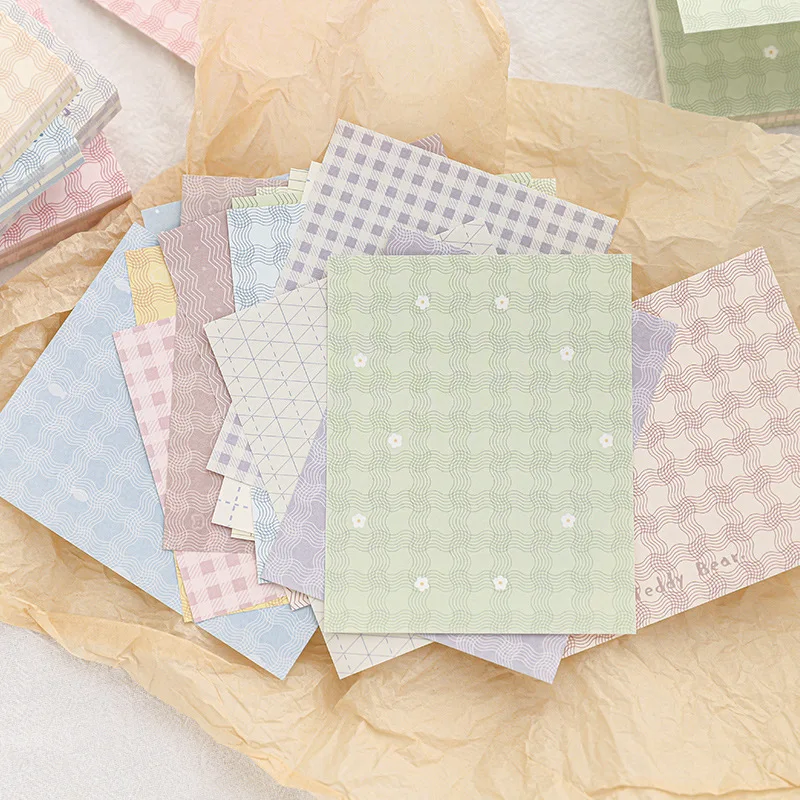 

100 Sheets Korean ins Grid Series Non Sticky Memo Pad Planner Journal Note Paper DIY Decoration School Kawaii Stationery