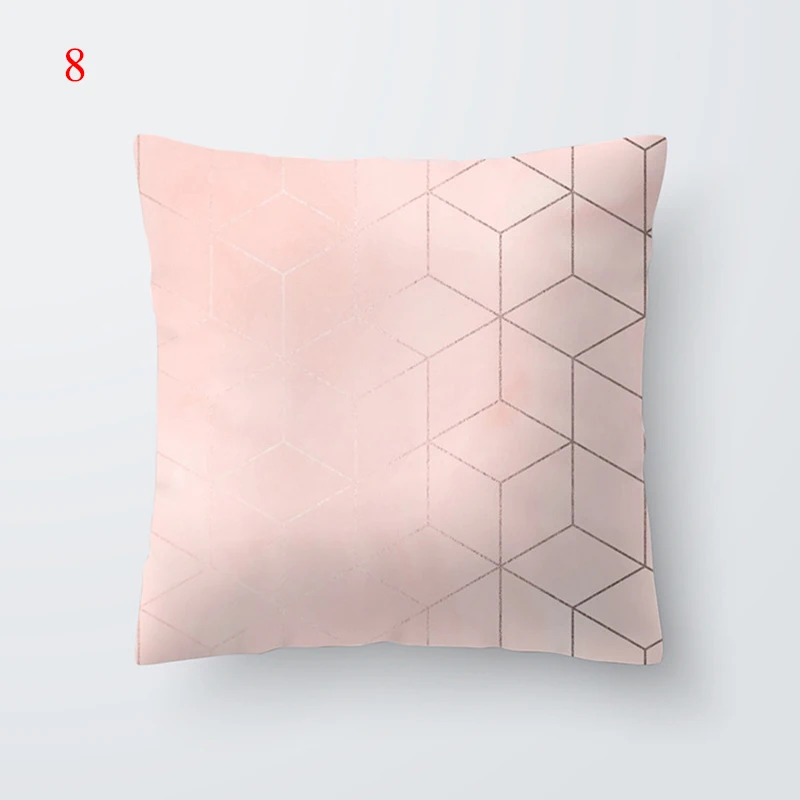 Новинка Наволочка в скандинавском стиле декоративные розовые золотистые