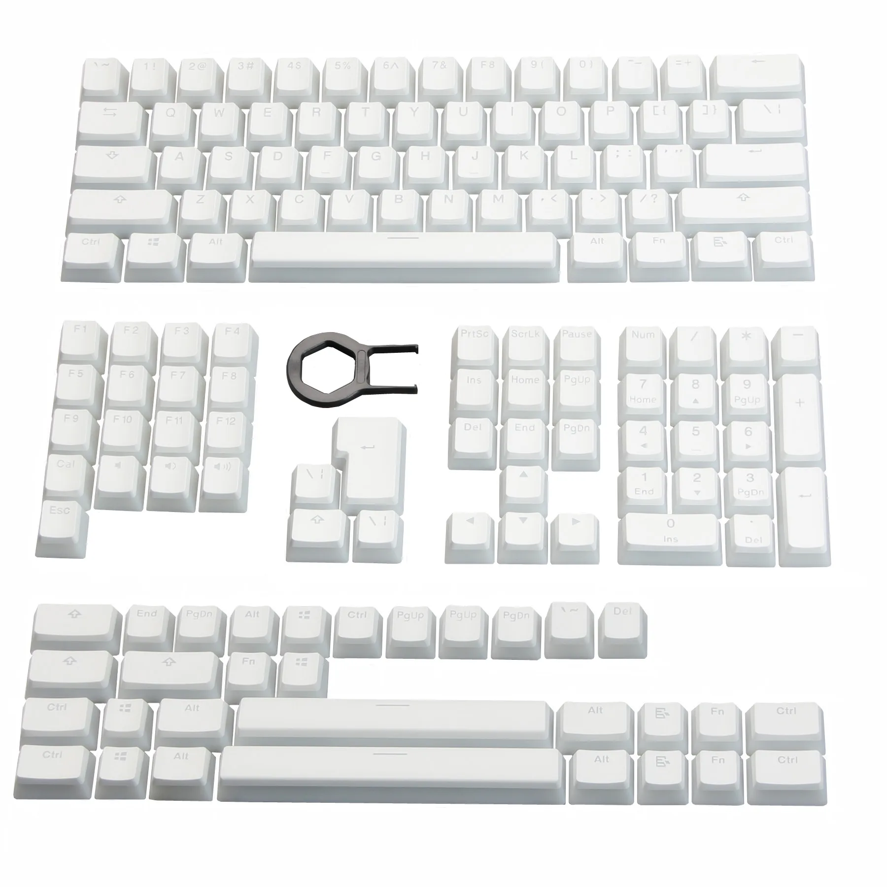Пудинговые колпачки для клавиш с белой подсветкой Doubleshot Cherry MX Набор колпачков OEM