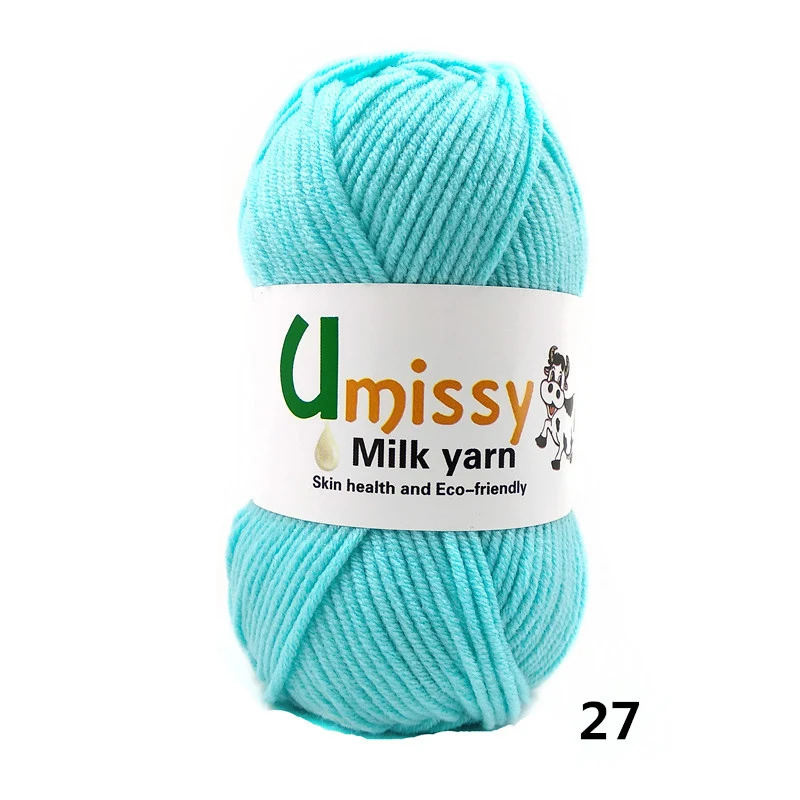 27 10pcs 10 шт. пряжа для вязания распродажа Молоко Хлопок Вязание Пряжа Мягкие Теплые Детские Пряжа для Ручного Вязания 500 г/компл - Цвет: 27 10pcs