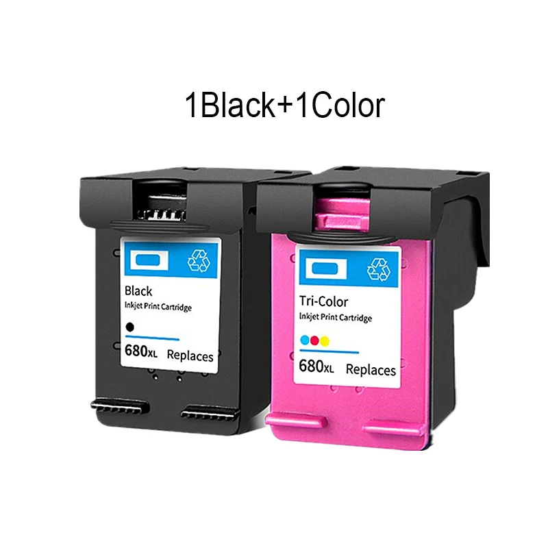 Чернильный картридж YLC 680XL новая версия для принтера hp 680 xl DeskJet 2676 2677 2678 3838 4538 4678 3777