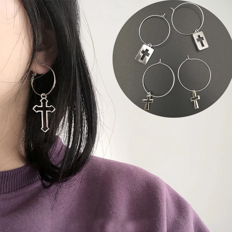 Серебряный Цвет маленькие серьги кольца для женщин с открытым носком и