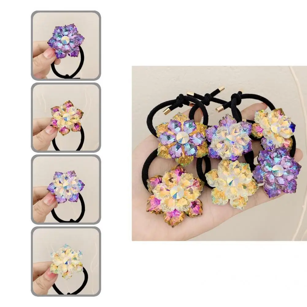 

Beautiful Hair Tie All-match Compact Elastic Black Hair Ring Ponytail Holder Hair Rope