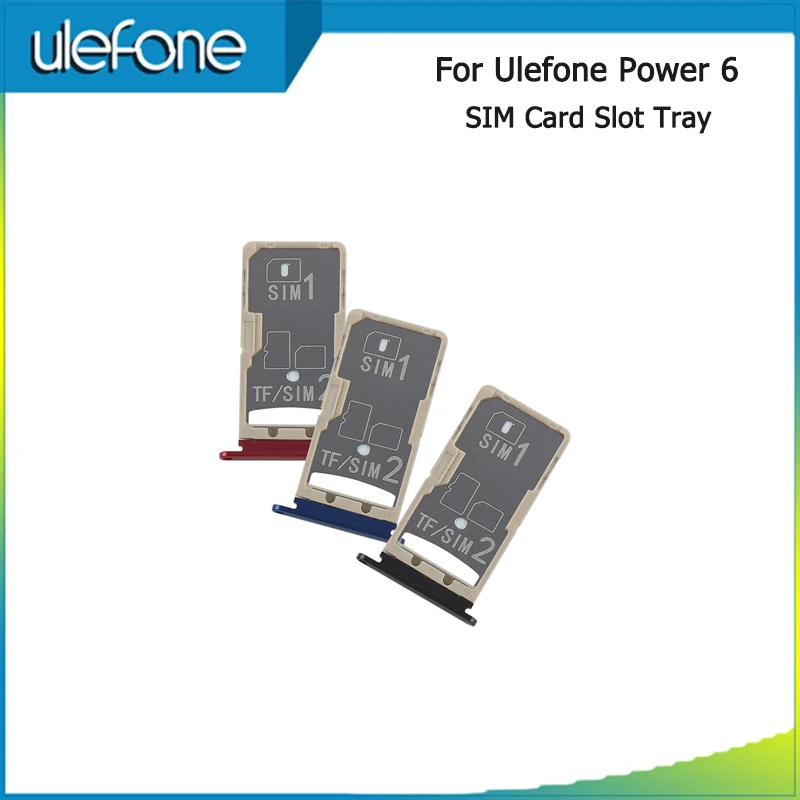 Ulefone Power 6 слотов для sim карт лоток sd в сборе запасные части Лоток со слотом сим