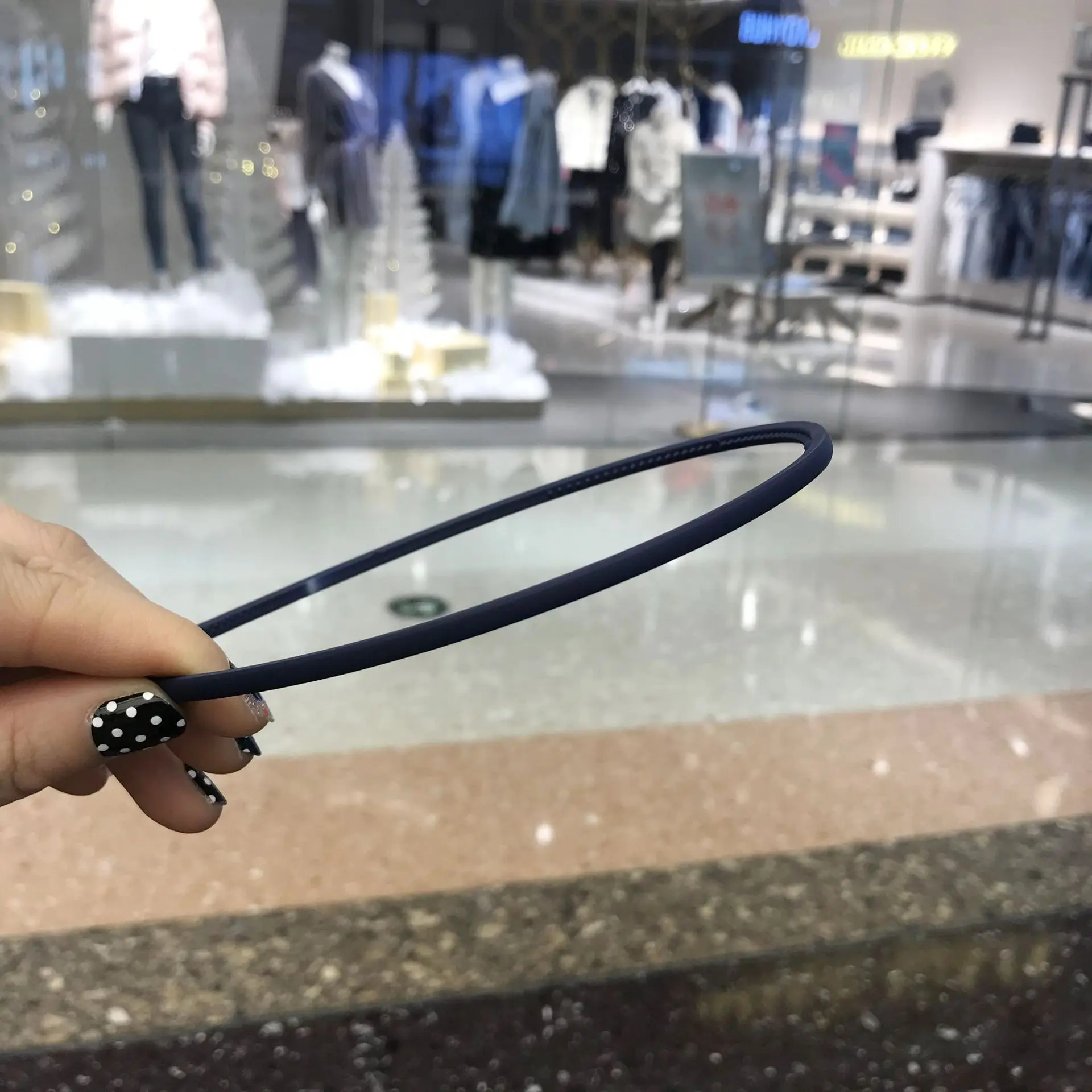 Женская повязка на голову AWAYTR однотонная пластиковая аксессуар для волос| |