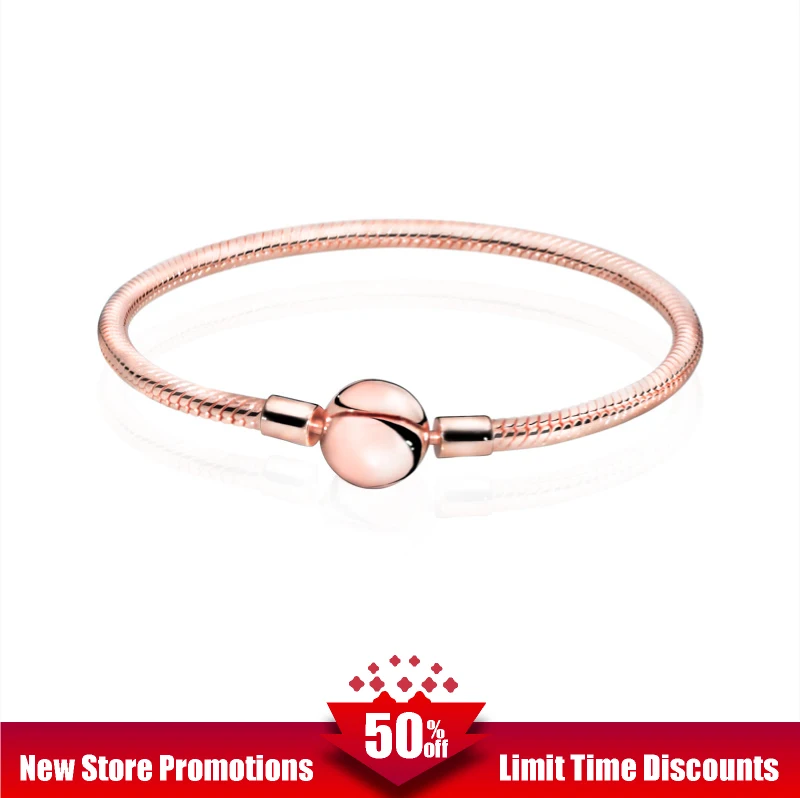 Женский Круглый браслет сделай сам подарок на день рождения из 100% серебра 925