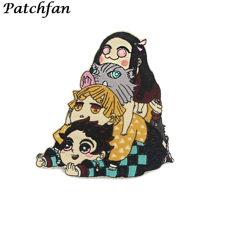 

A4243 Patchfan DIY Anime Badges Embroidery Patch Applique Ironing Clothing Sewing Supplies Decorative Patches