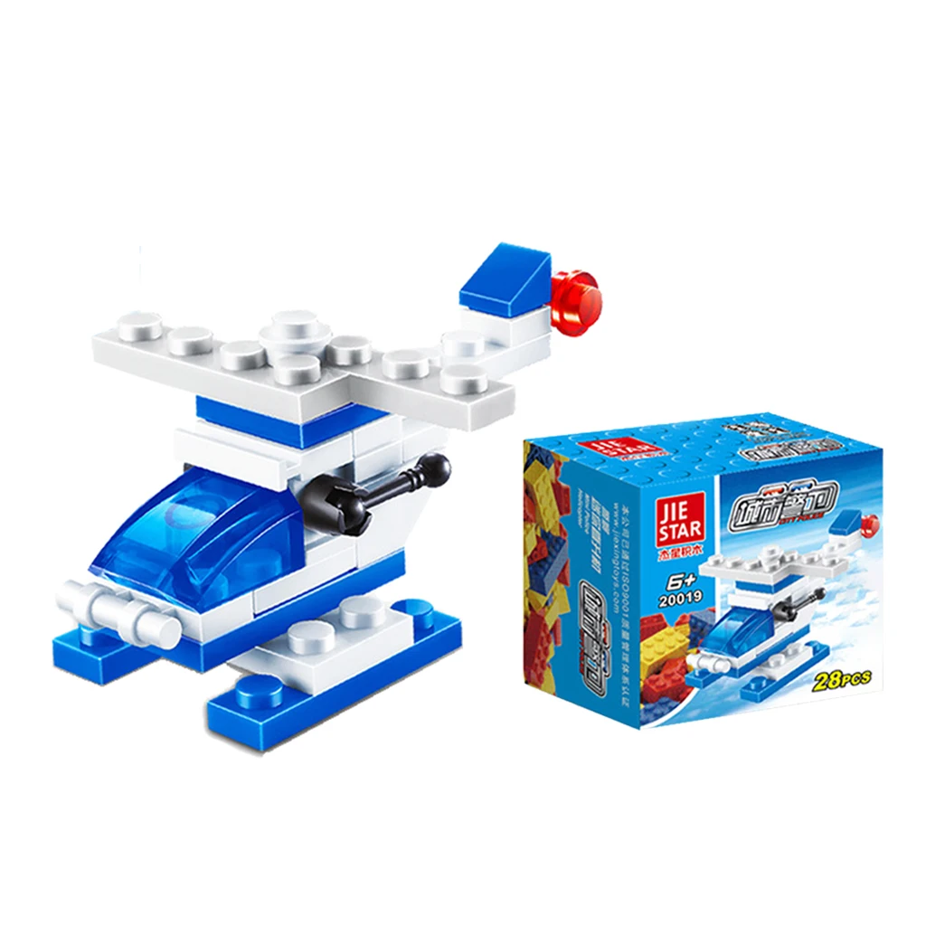 Пластиковые Мини DIY строительные блоки автомобиль пожарный двигатель модель для