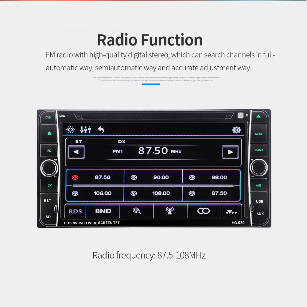 Автомобильный Радио 2 Din Автомобильный мультимедийный плеер 7 ''Авторадио Bluetooth USB аудио Радио DVD стерео для Toyota Corolla Camry RAV4