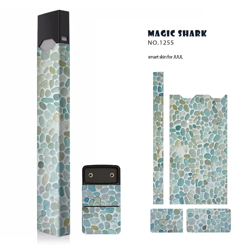  Fashion Wood Print Umbrella Skull Cobblestone Wall Sticker Case Cover Film for Juul E Cigarette 23 Colors | Мобильные телефоны и