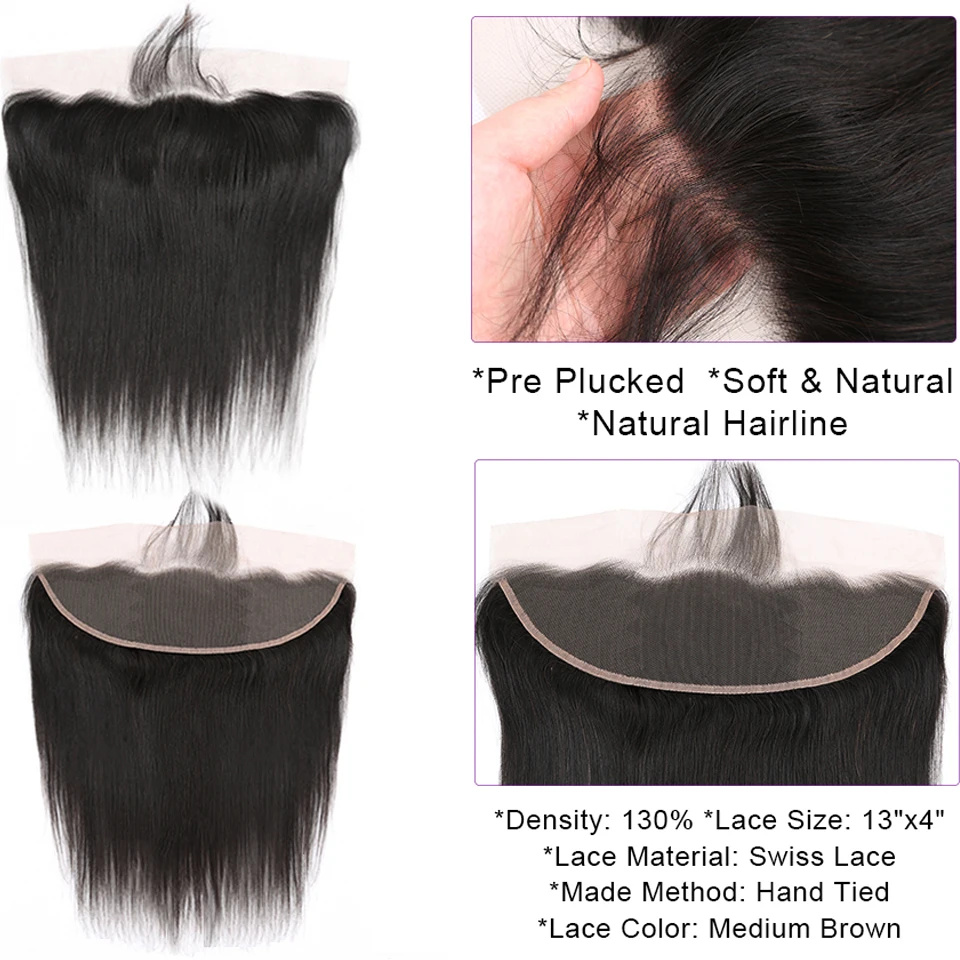 Пряпряди с фронтальной застежкой Бразильское искусство 13x4 Фронтальная застежка