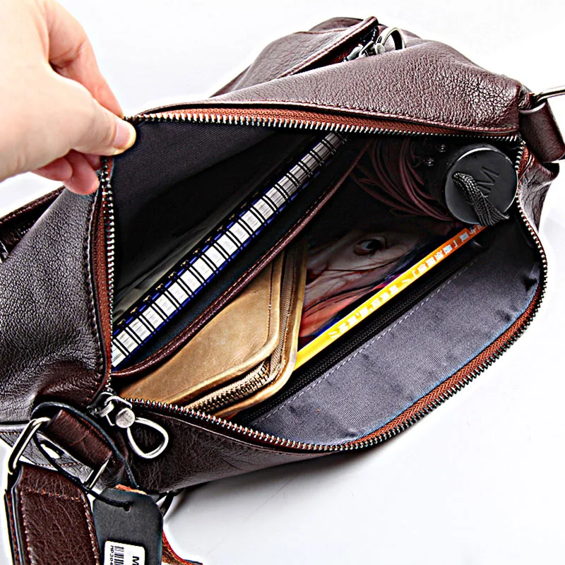 Мужская Наплечная Сумка AETOO из натуральной кожи в европейском и американском