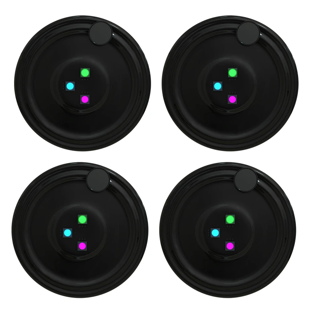 

4 шт./компл. Led Coaster круглая форма светящаяся чашка Coaster коврик умное приложение iCoaster контроль Коктейльные подставки для напитков бар поставк...