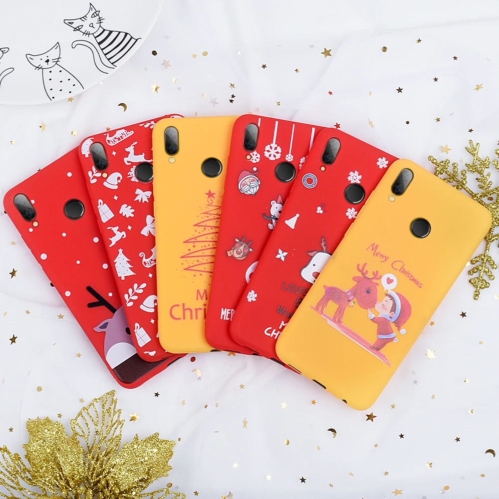 Силиконовый чехол для Xiaomi Mi 9T Pro 9 SE K20 телефона с рождественским рисунком Redmi Note 8 7