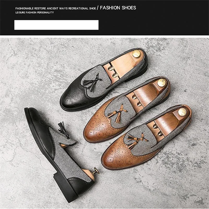 Мужские классические туфли-оксфорды ⅩQWFH большого размера Мужская обувь для