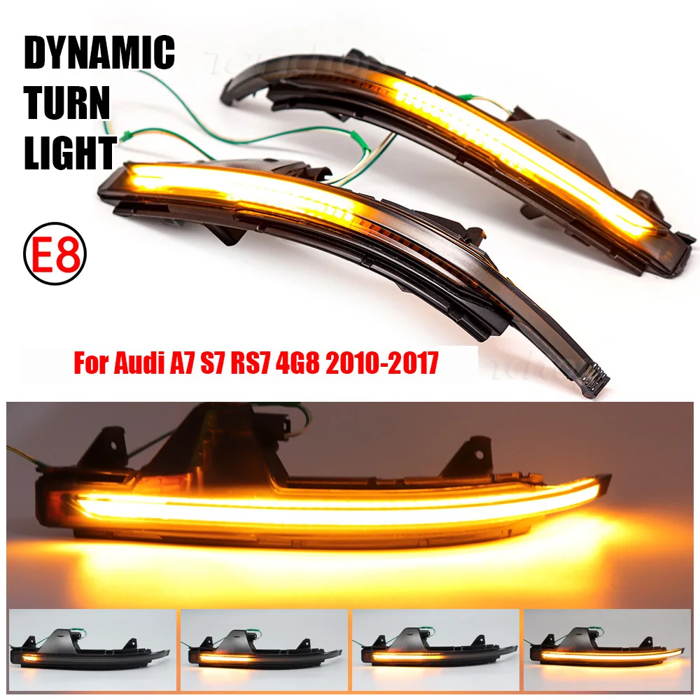 

Dynamic Steering Led Flowing Turn Signl Lamps Rear View Mirror Indicating For Audi A7 S7 RS7 2011 2012 2013 2014 2015 2016 2017