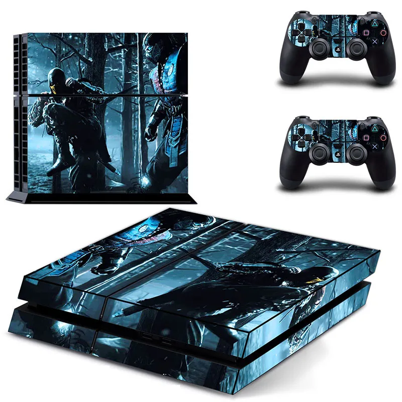 Для PS4 кожи Стикеры s Mortal Kombat ПВХ HD Крышка для Игровые приставки 4 консоли и
