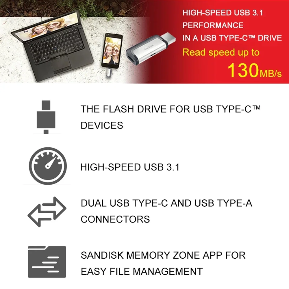 USB-флеш-накопитель Sandisk SDDDC2 Extreme Type-C USB 3 1 32/64/128 ГБ OTG 16 | Компьютеры и офис