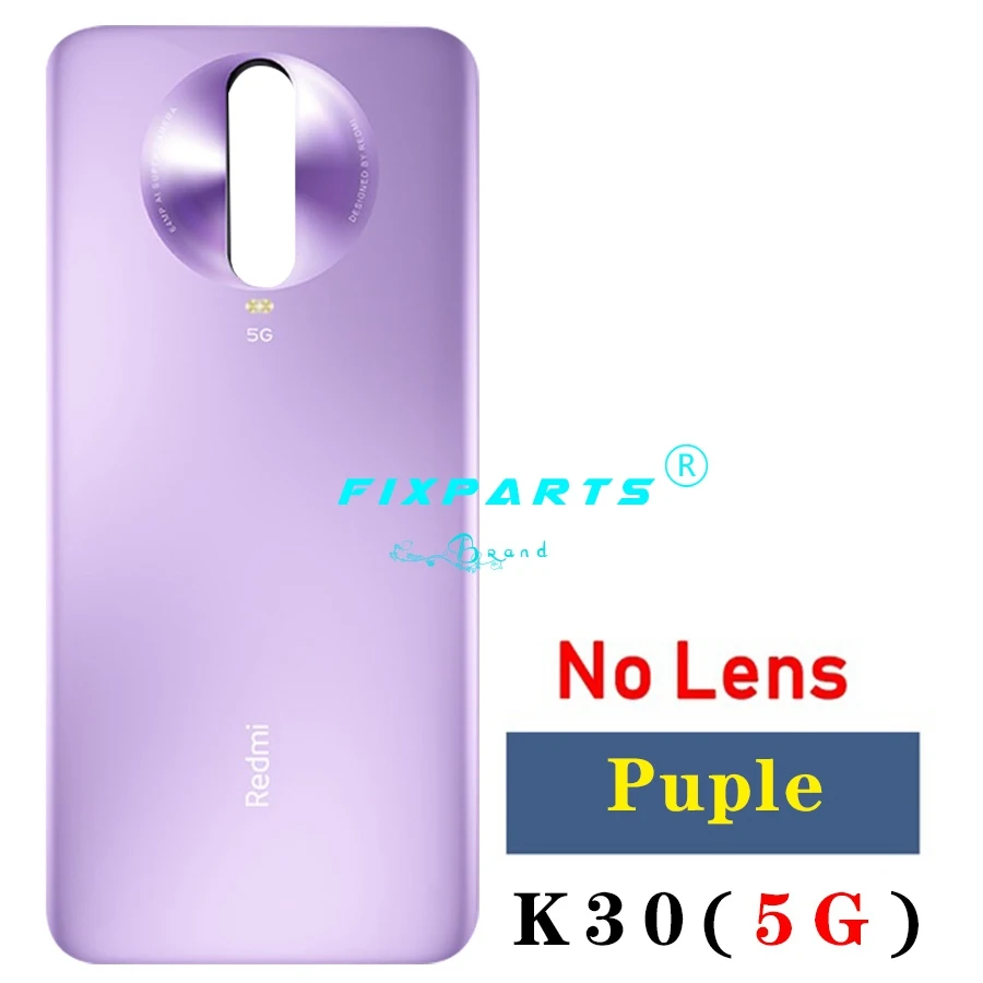 Задняя стеклянная крышка 4G 5G для Xiaomi Redmi K30 Крышка батарейного отсека Корпус