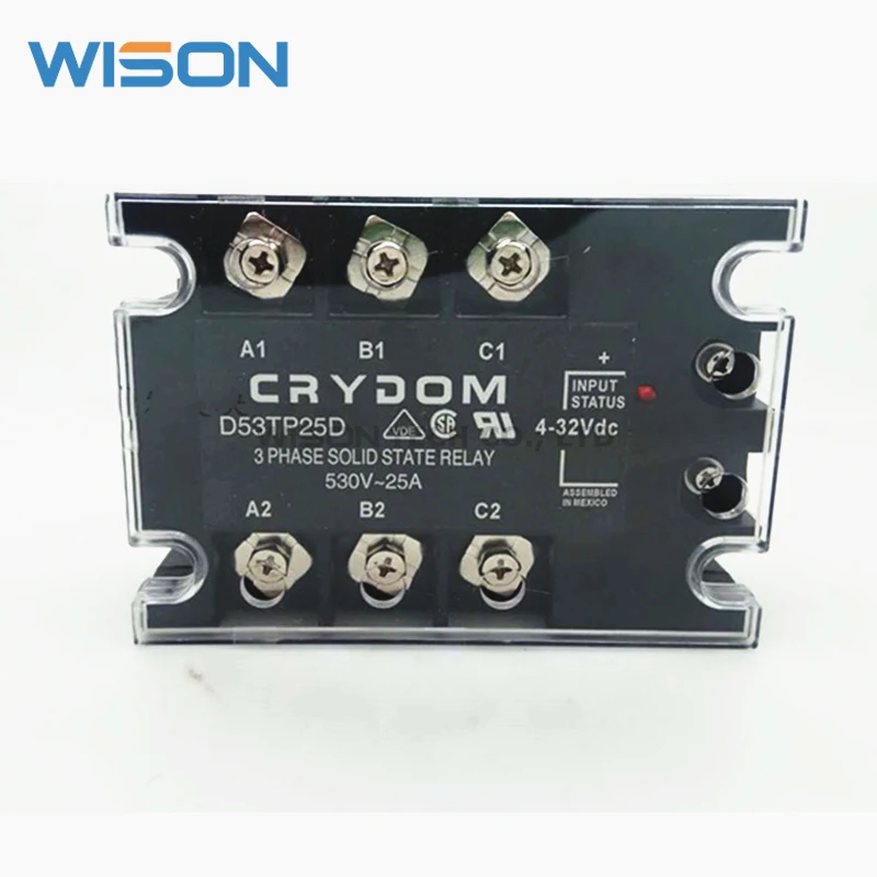 D53TP50D-12 трехфазное твердотельное реле 50 А постоянного тока заменяет RZ3A40D55 |