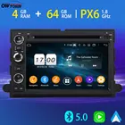 Автомобильный DVD-плеер PX6 4 Гб + 64 ГБ Android 10,0 для Ford 500 Fusion Explorer 2006-2009 4G LTE Carplay GPS навигация радио DAB