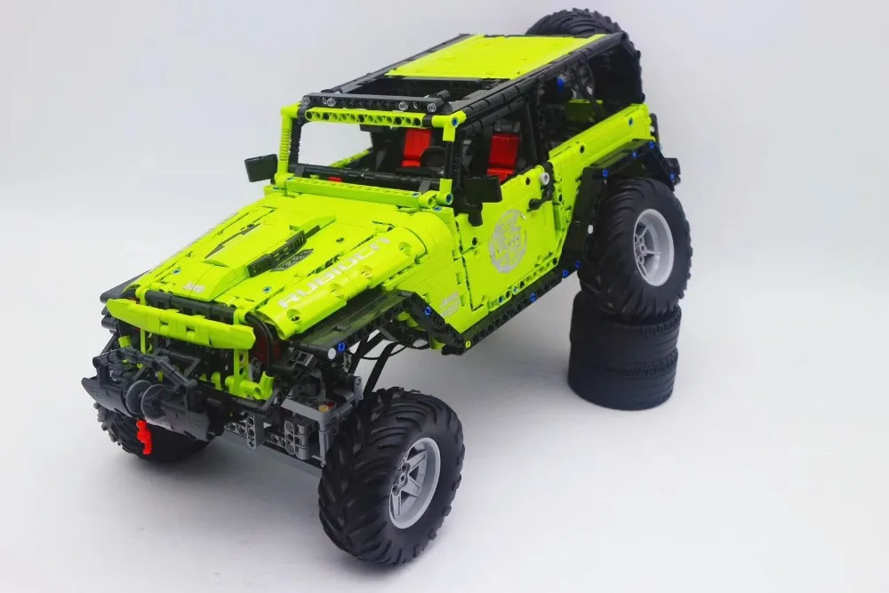 J902 technic серия Зеленый внедорожный Vehile модель строительные блоки Набор Классический MOC автомобиль-Стайлинг игрушки для детей