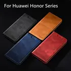 Чехол-книжка для Huawei Honor 5C, Honor 5X, 6X, 6A, 7X, 7, 8, 9 Lite, 6C Pro, 8, 10, 9N, кожаный, магнитный