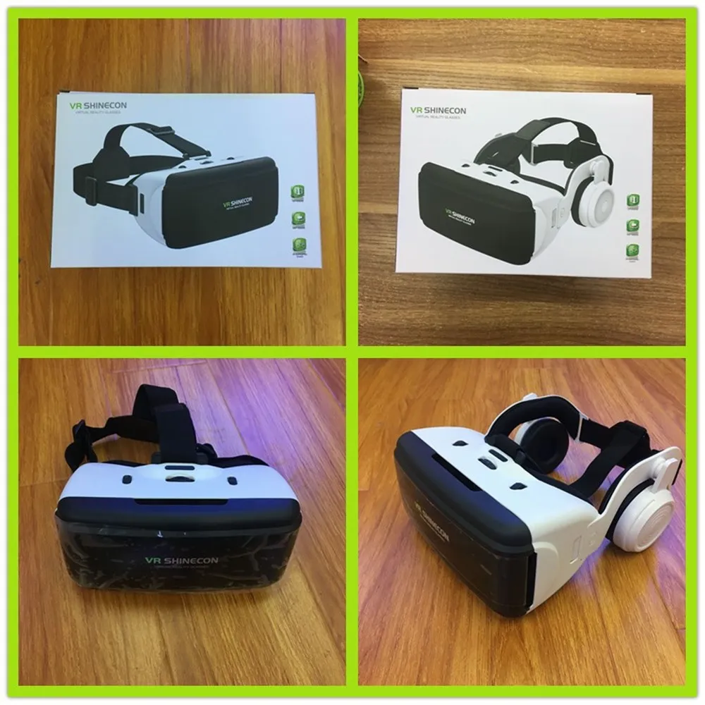 

Hot Model VR Shinecon Thousand Magic Mirror G06E Headset Version Compact Mobile Virtual Reality 3D Glasses