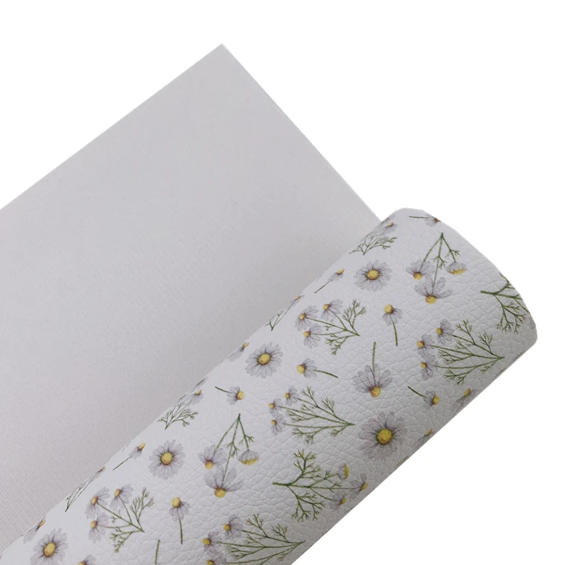 Новинка Радуга 30x138 см Маргаритка эко-полиуретан личи искусственная кожа рулон