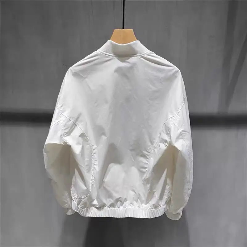 

2021 spring new monocular men's baseball collar jacket Korean Trend loose versatile leisure youth flying jacket