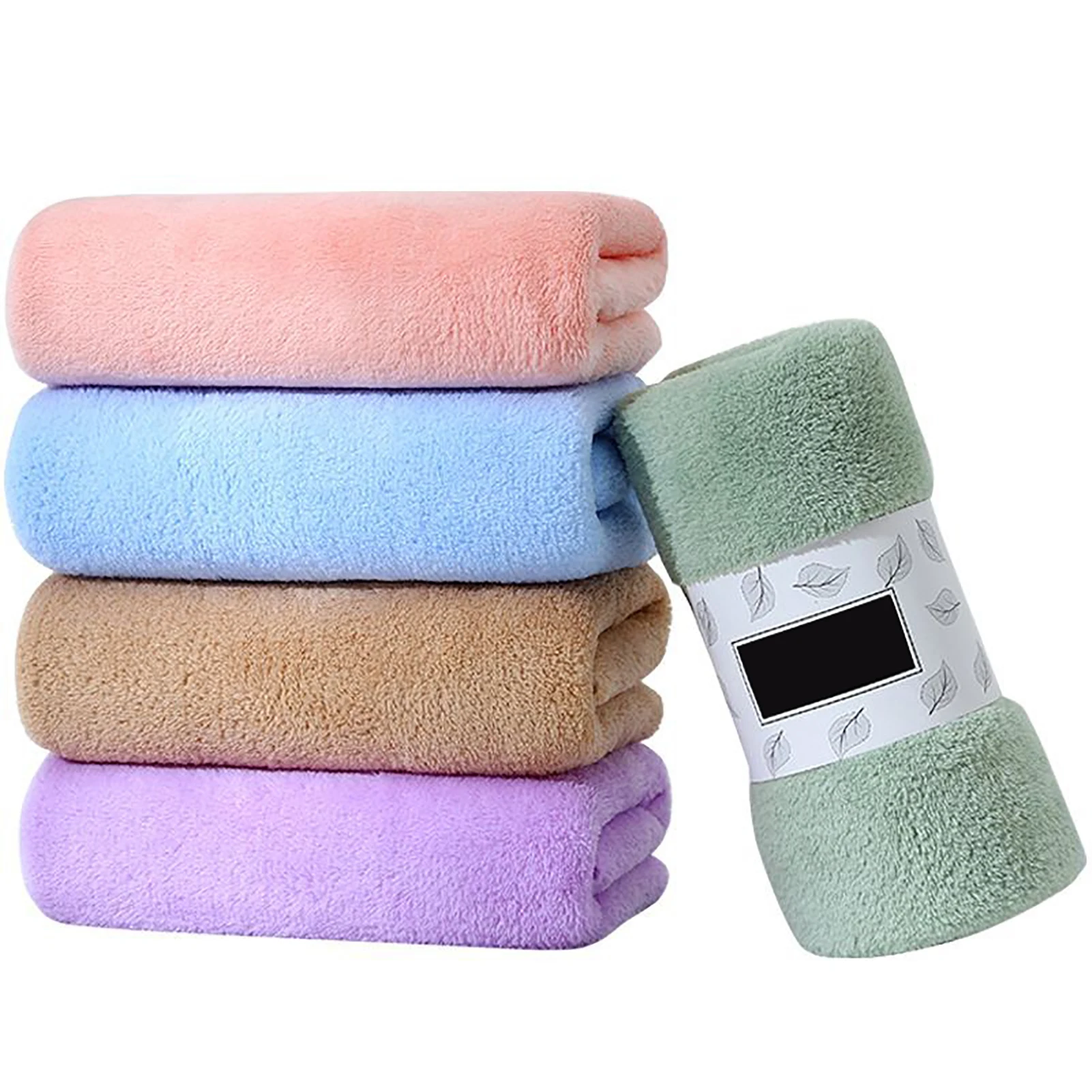 Well-absorbing Bath Towel For Home Hand Face Shower Won't Pill Solid Colors Wwo66
