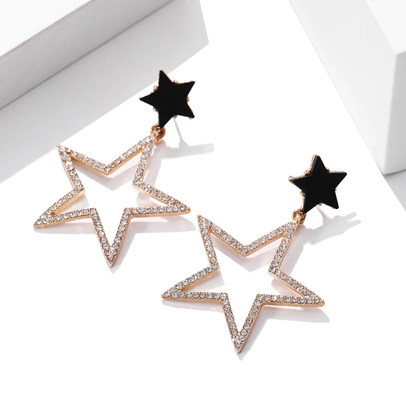 Женские Висячие серьги Oorbellen Aretes De Mujer корейский серебряный с кристаллами 2019 |