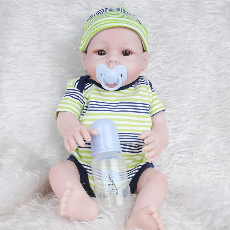 20 дюймов Новорожденные куклы Reborn Baby реалистичные мягкие силиконовые реалистичные куклы ручной работы для малышей игрушки для детей Подарки