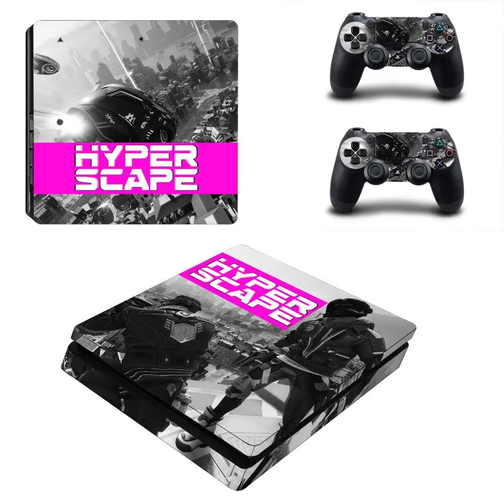 

HYPER SCAPE PS4 Slim Stickers Play station 4 Skin Sticker Decal Cover For PlayStation 4 PS4 Slim Consol & Controller Skins Vinyl