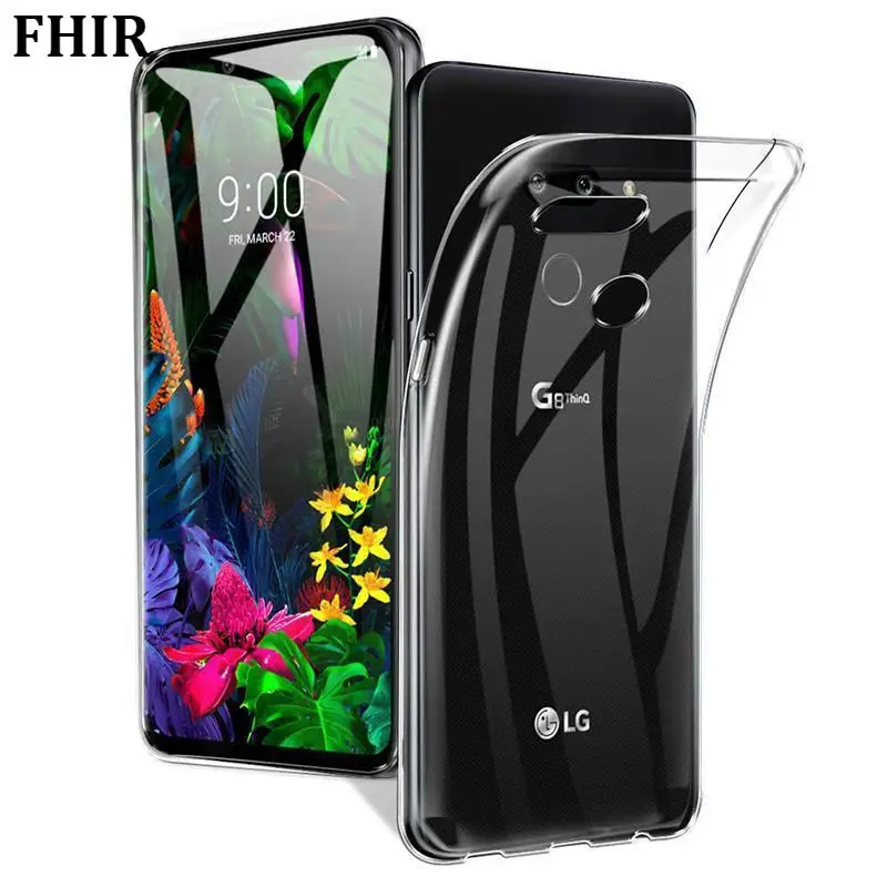 Прозрачный чехол для телефона из мягкого силикона ТПУ с рисунком LG G8S ThinQ V20 V30 V40 G6