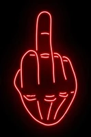 middle finger neon sign wall decor room decoration retro vintage metal sign tin sign neon sign for home man cave cafe pub