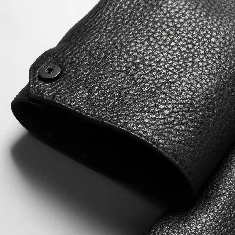 Pudi MT931 новые модные мужские куртки и пальто короткие с капюшоном из настоящей овечьей шерсти жакеты из овечьей кожи Верхняя одежда из натуральной кожи