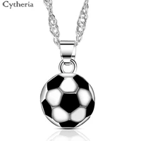 classic fashion football women men pendant necklace best gifts necklace for football sport lovers