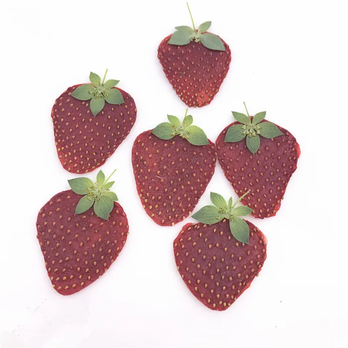 Натуральный прессованный клубничный ломтик настоящие сушеные фрукты для