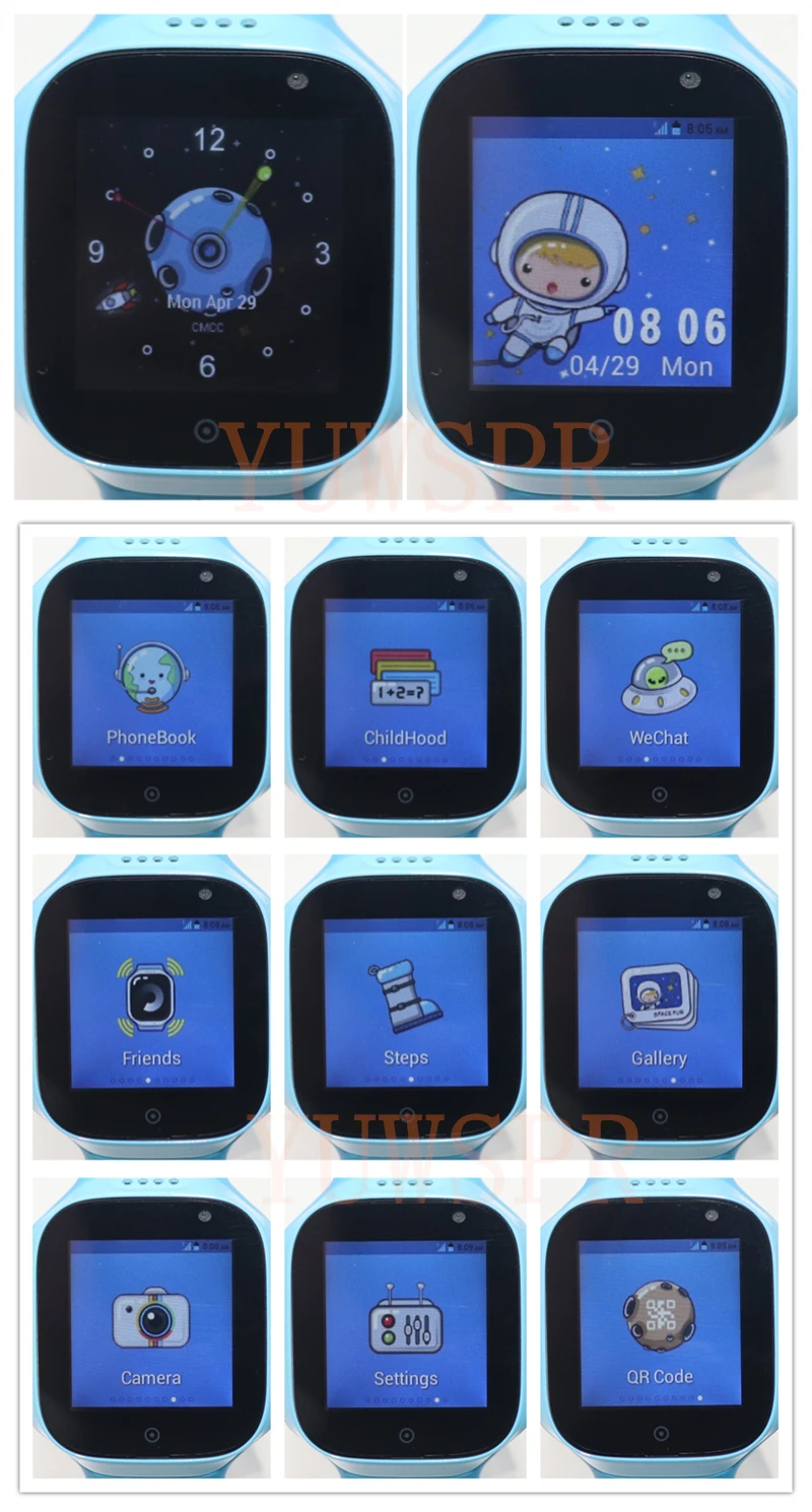 Детские часы с системой слежения TD11 3g водонепроницаемые IP67 wifi SOS Android 4,2 камера 1," сенсорный экран часы TD11