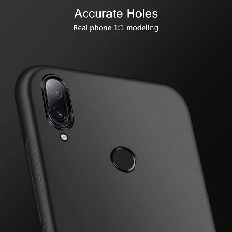 Простой чехол для Meizu Note 9 противоударный ультра-тонкий матовый из ТПУ с мягкой